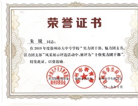 十佳实力团干部-朱锐